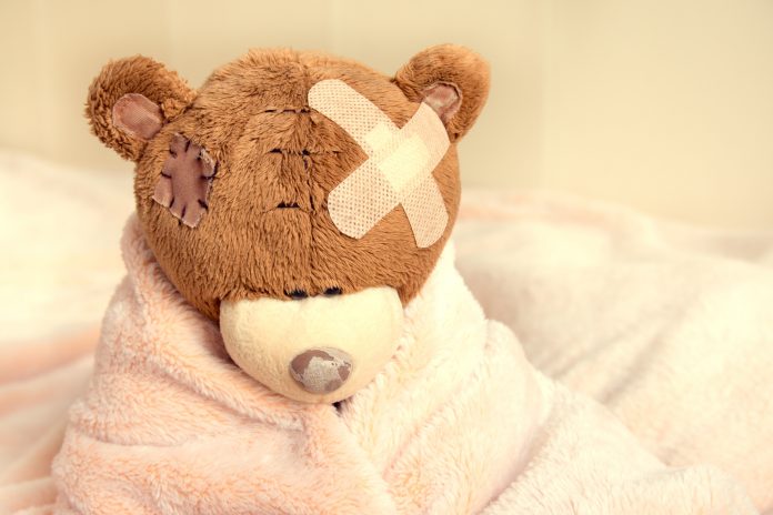 Sick teddy bear