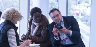 Updated Interim Analysis of Phase 3 monarchE Trial: Abemaciclib Shows Absolute Improvement in IDFS Attendees during morning sessions of the 2018 San Antonio Breast cancer Symposium. Courtesy 2018 AACR