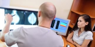 New Computational Approach Outperformed Current Methods for Predicting Chemotherapy Response in Patients Diagnosed with TNBC Watching a mammogram-the result of x-ray examination of the mammary glands for the prevention of breast cancer. Courtesy: Fotolia/Evgeniy Kalinovskiy