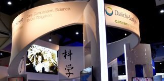WCLC 2019: Daiichi Sankyo to Present Results from First-in-class HER3 Targeting ADC Featured Image: Daiichi Sankyo Booth at the annual meeting of the American Association for Cancer Research (AACR) 2018 Courtesy: © 2017 – 2018. Sunvalley Communication, LLC / Evan Wendt. Used with permission.
