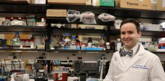 Study Shows “Self-eating” Genes may Act as Tumor Suppressors in Ovarian Cancer Featured Image: Joseph Delaney, Ph.D., collaborated with MUSC researchers and others to examine the role of autophagy genes in ovarian cancer. Photo courtesy: Vagney Bradley/ MUSC Hollings Cancer Center.