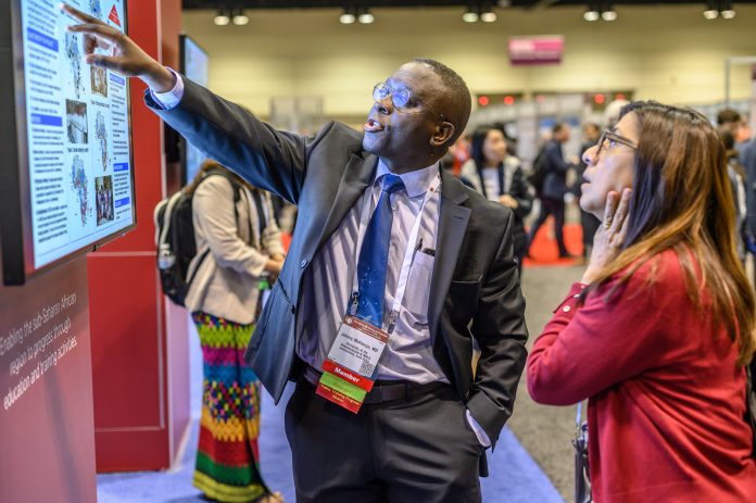 Speakers and attendees during Global Capacity Building Showcase