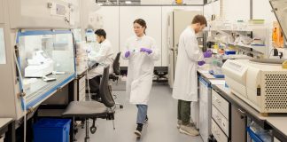 Dostarlimab + Chemotherapy Accepted for dMMR/MSI-H Primary Advanced or Recurrent Endometrial Cancer Team of scientists working in a R&D laboratory at our Stevenage site. GSK