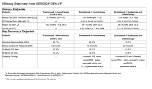 Efficacy Summary from HERIZON-GEA-01